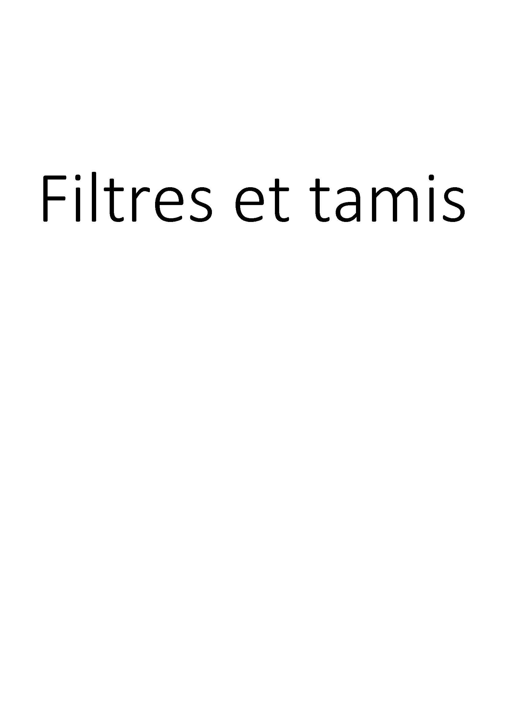 Filtres et tamis clicktofournisseur.com