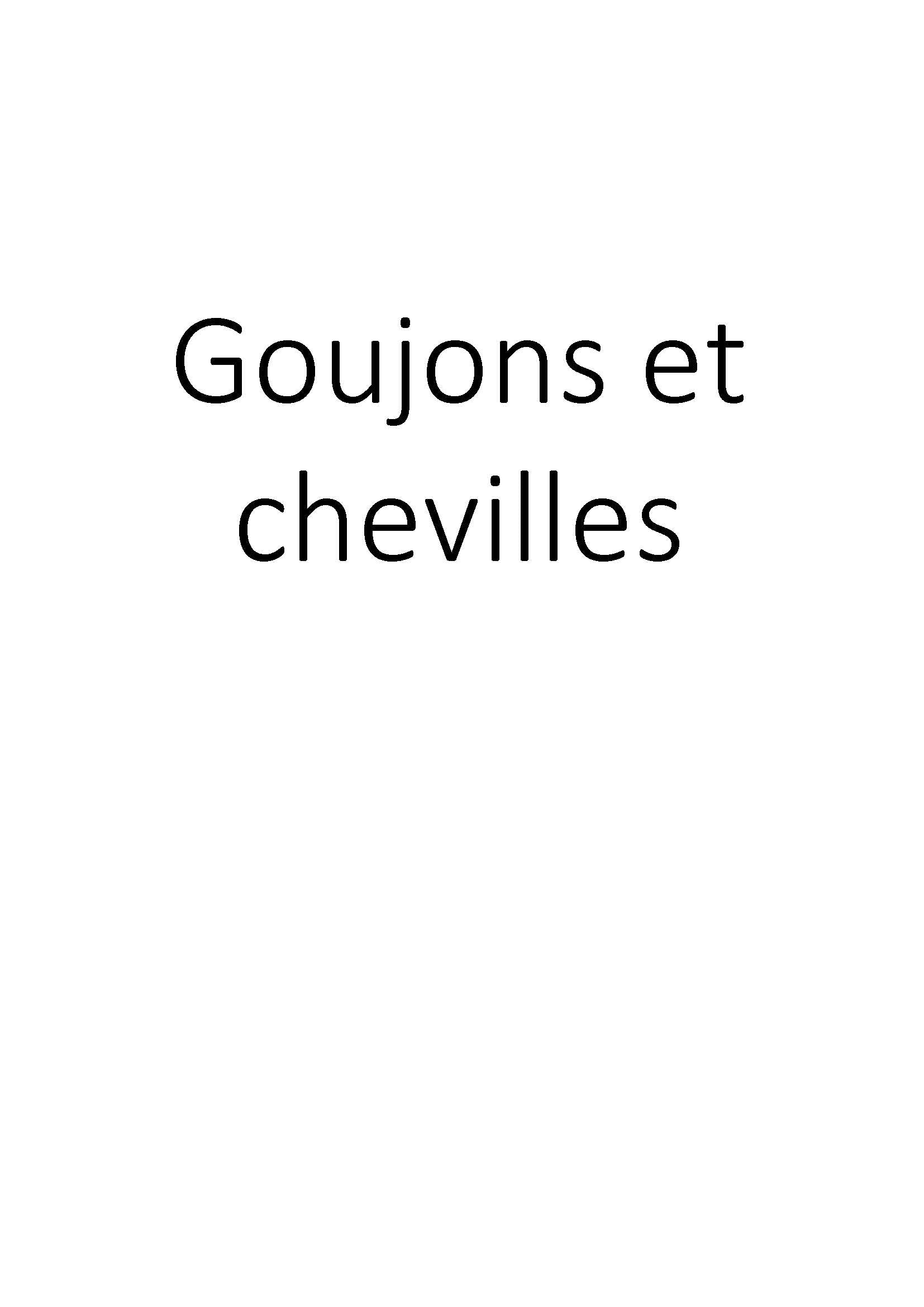 Goujons et chevilles clicktofournisseur.com