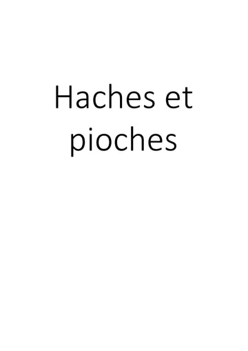 Haches et pioches clicktofournisseur.com