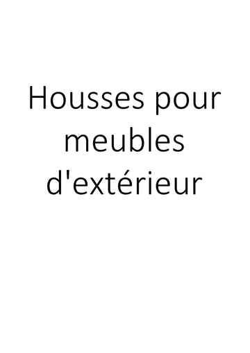 Housses pour meubles d'extérieur clicktofournisseur.com