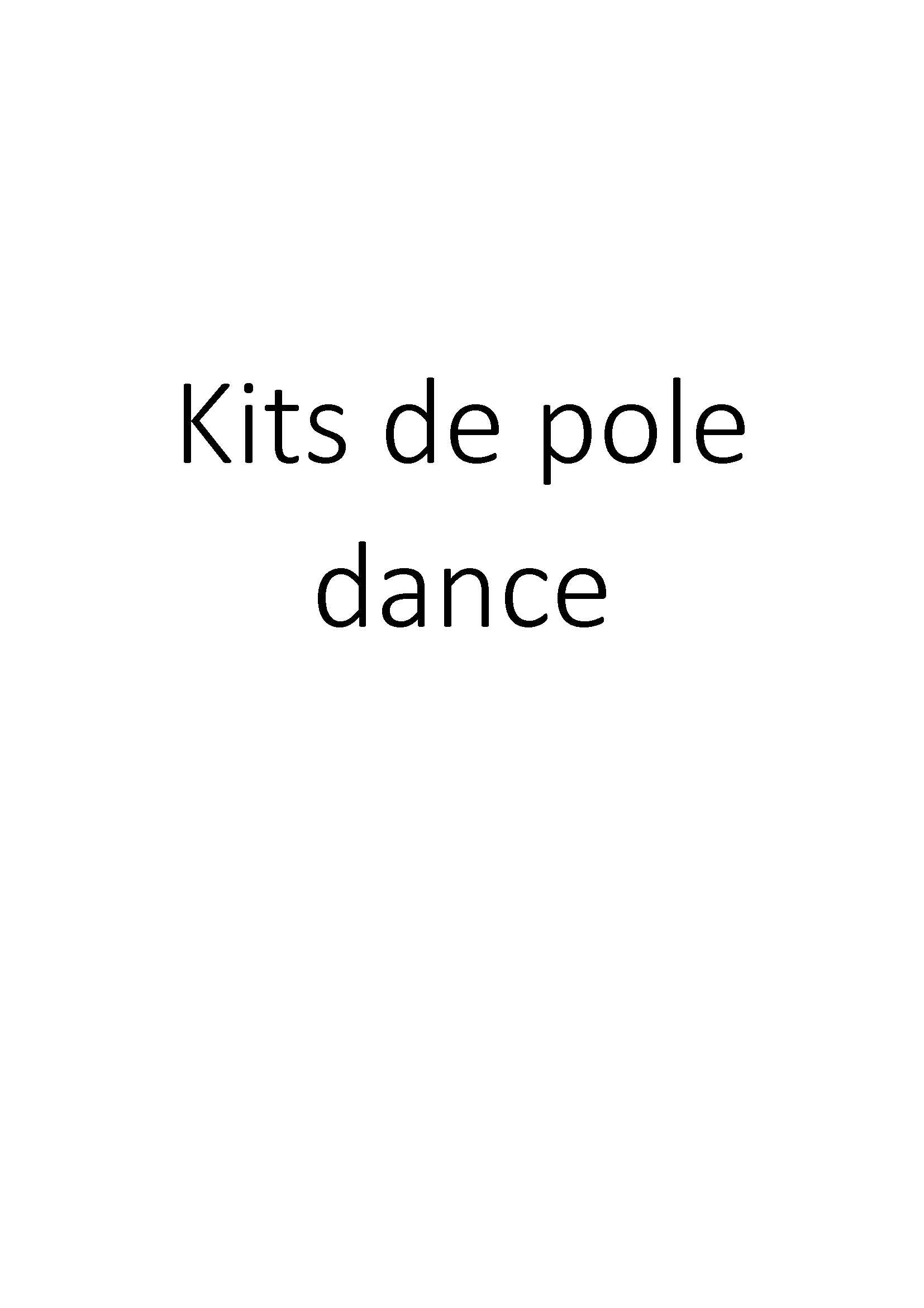 Kits de pole dance