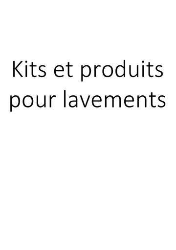Kits et produits pour lavements clicktofournisseur.com