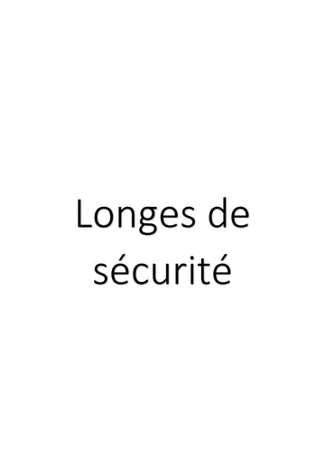 Longes de sécurité clicktofournisseur.com