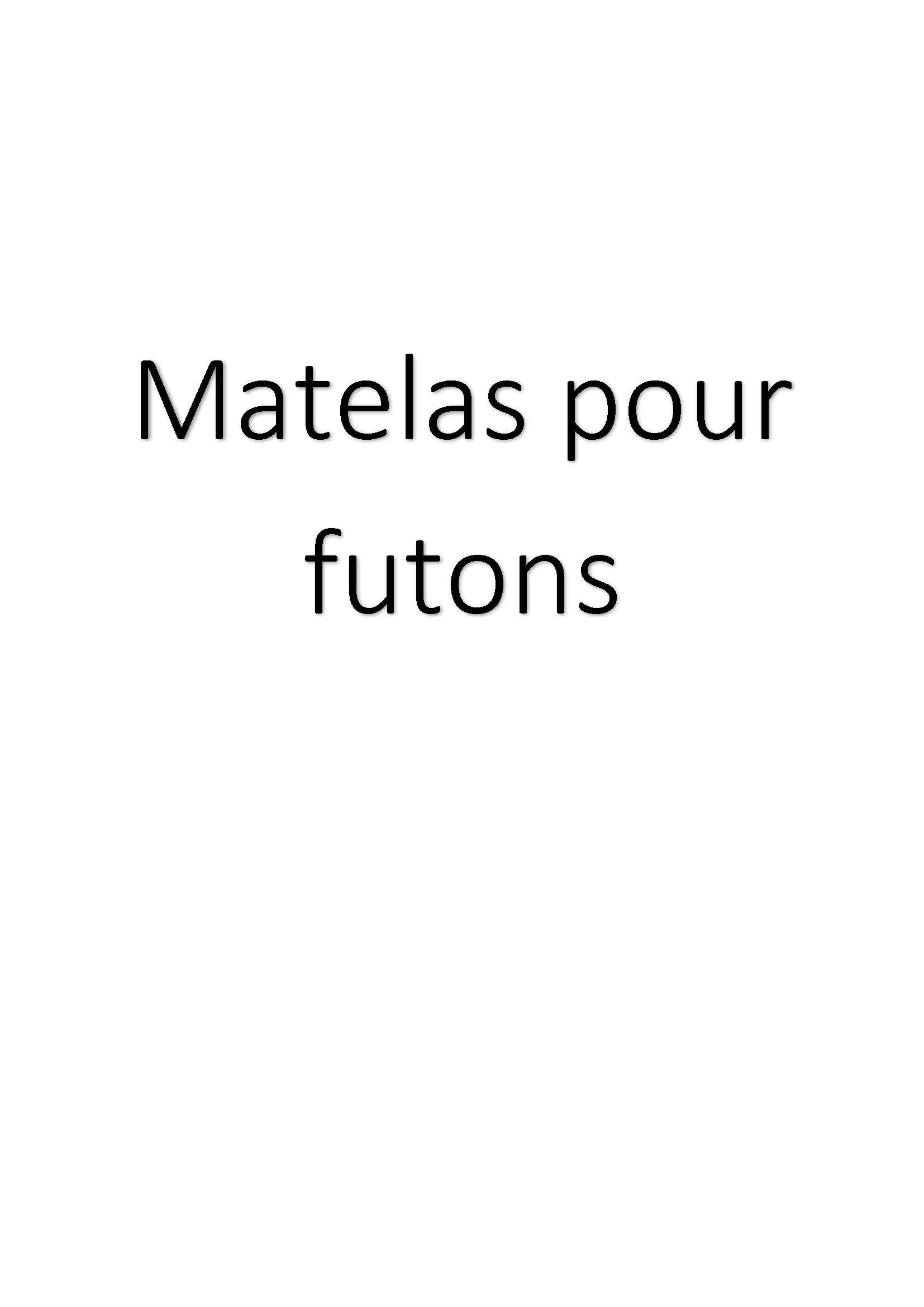 Matelas pour futons clicktofournisseur.com