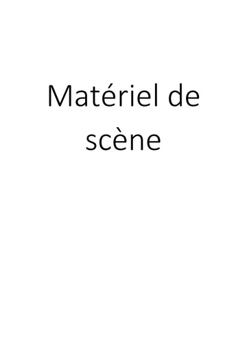 Matériel de scène clicktofournisseur.com