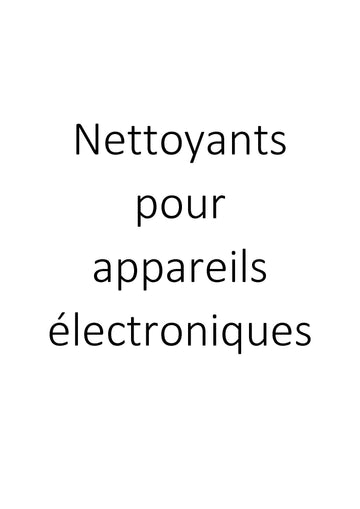 Nettoyants pour appareils électroniques clicktofournisseur.com