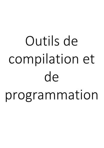Outils de compilation et de programmation clicktofournisseur.com