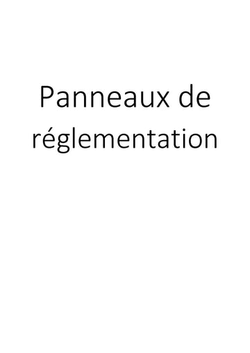 Panneaux de réglementation clicktofournisseur.com