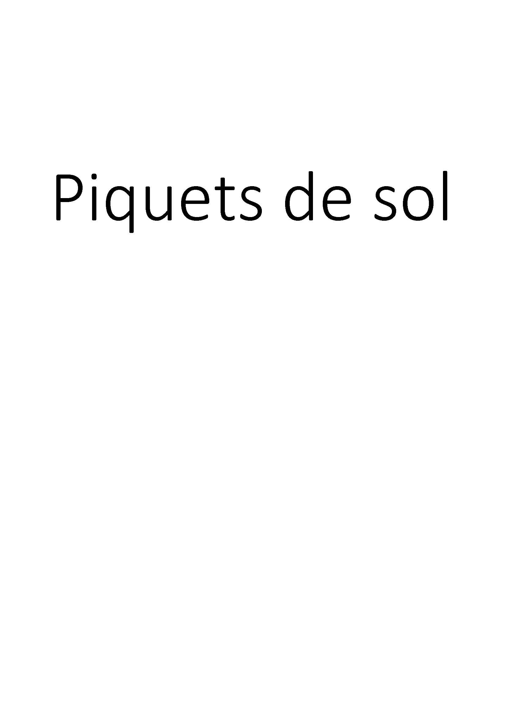 Piquets de sol clicktofournisseur.com