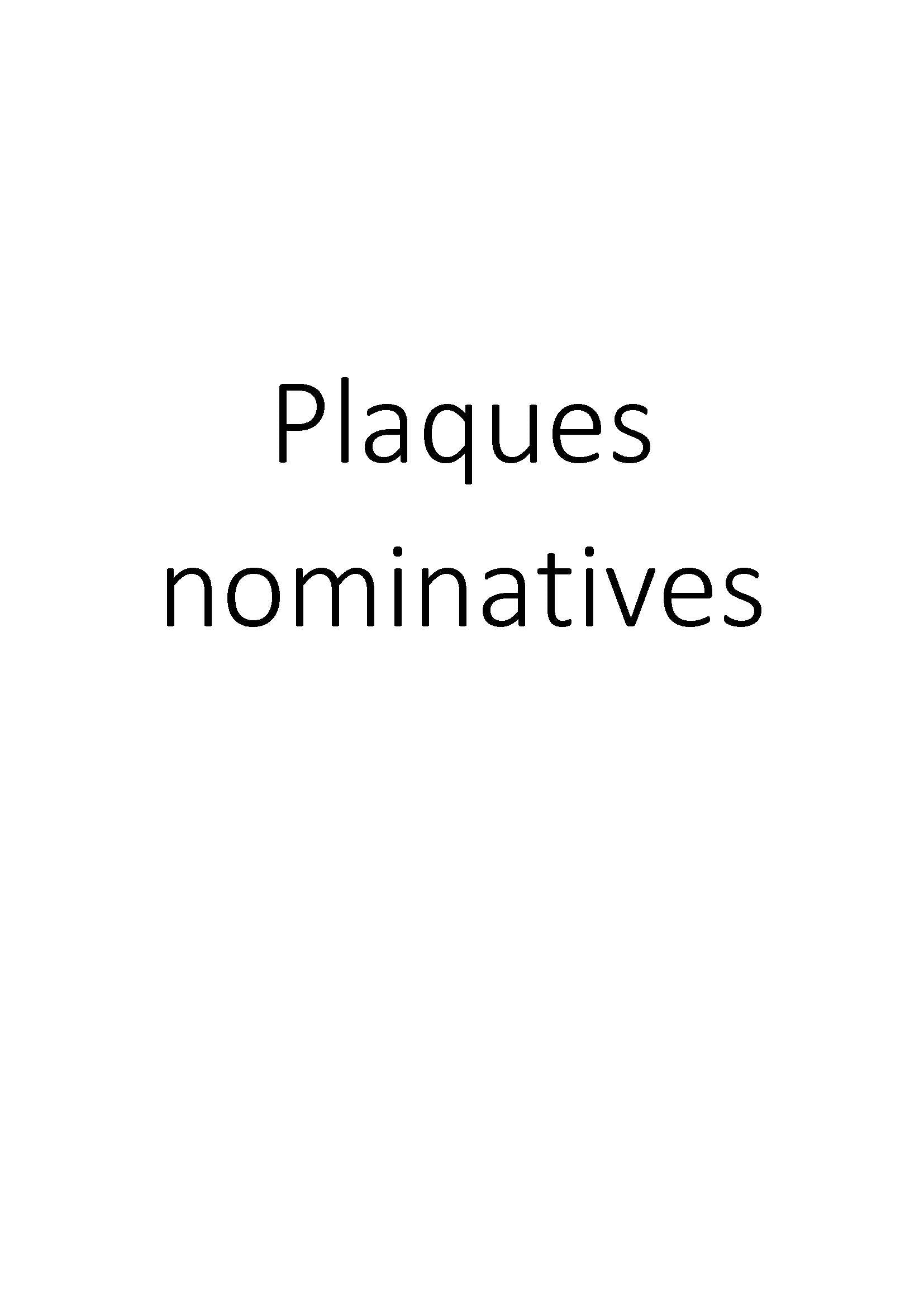 Plaques nominatives clicktofournisseur.com