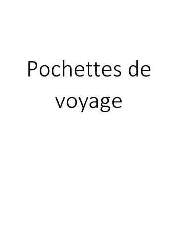 Pochettes de voyage clicktofournisseur.com