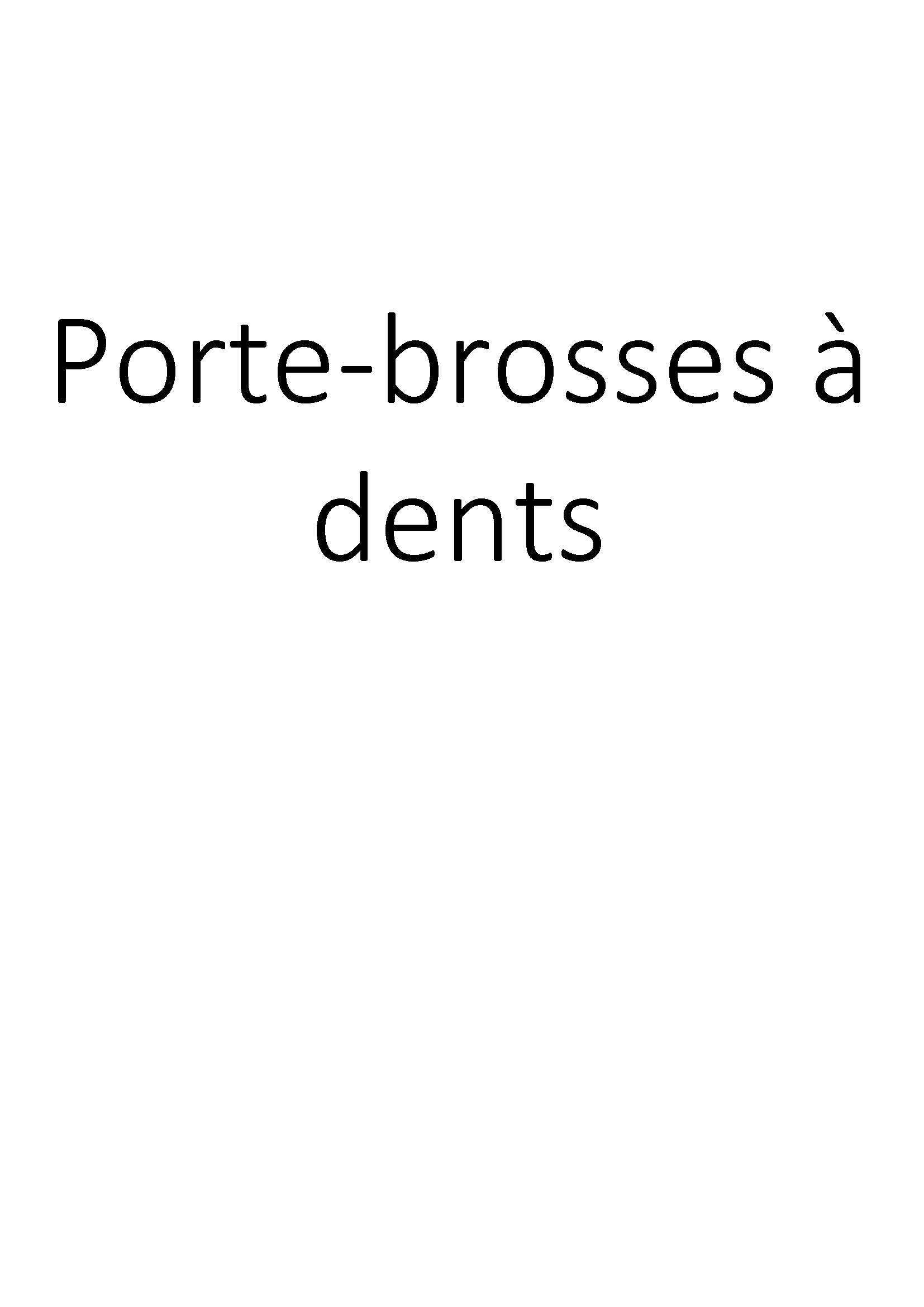Porte-brosses à dents clicktofournisseur.com