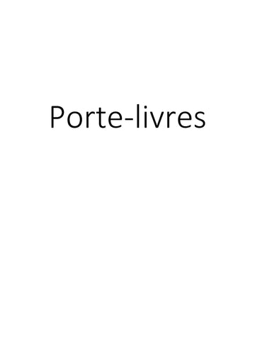 Porte-livres clicktofournisseur.com