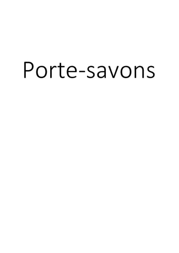Porte-savons clicktofournisseur.com