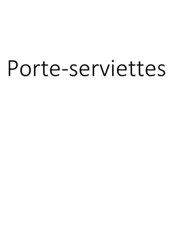 Porte-serviettes clicktofournisseur.com