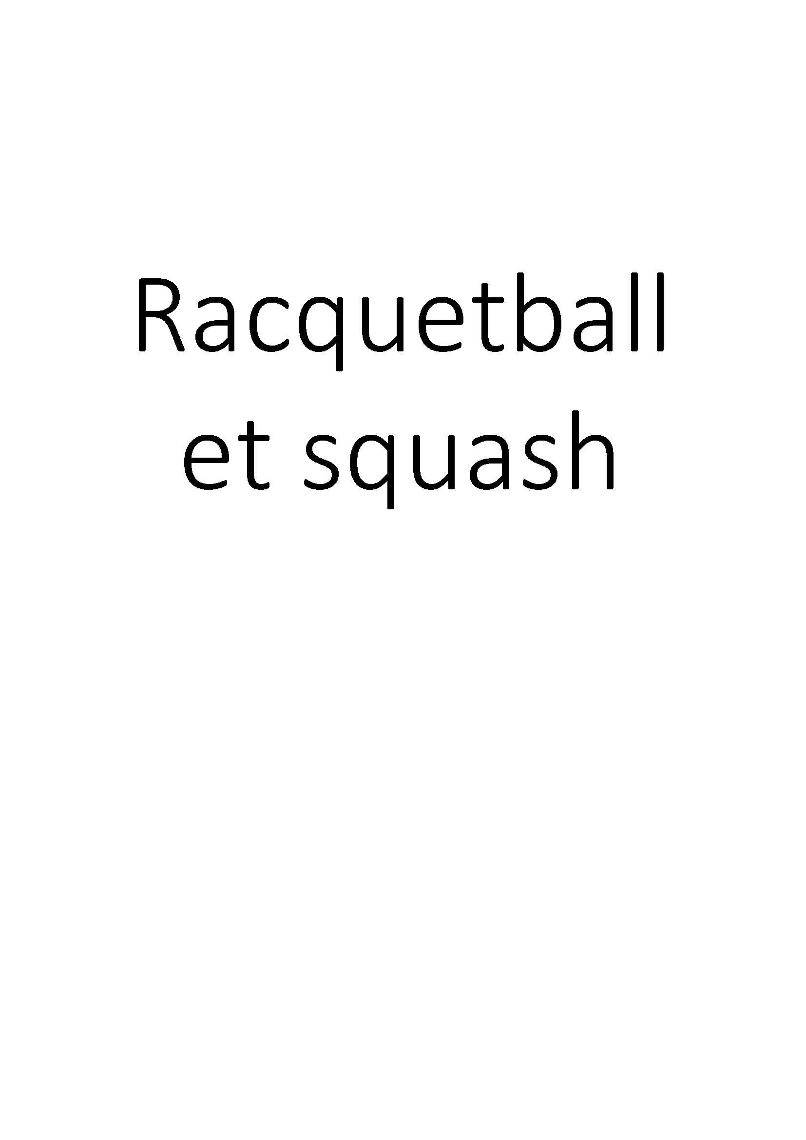 Racquetball et squash clicktofournisseur.com
