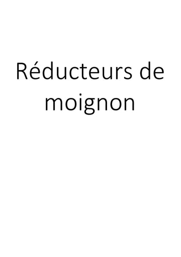 Réducteurs de moignon clicktofournisseur.com