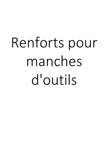 Renforts pour manches d'outils clicktofournisseur.com