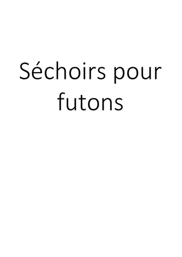 Séchoirs pour futons clicktofournisseur.com