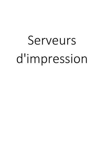Serveurs d'impression clicktofournisseur.com