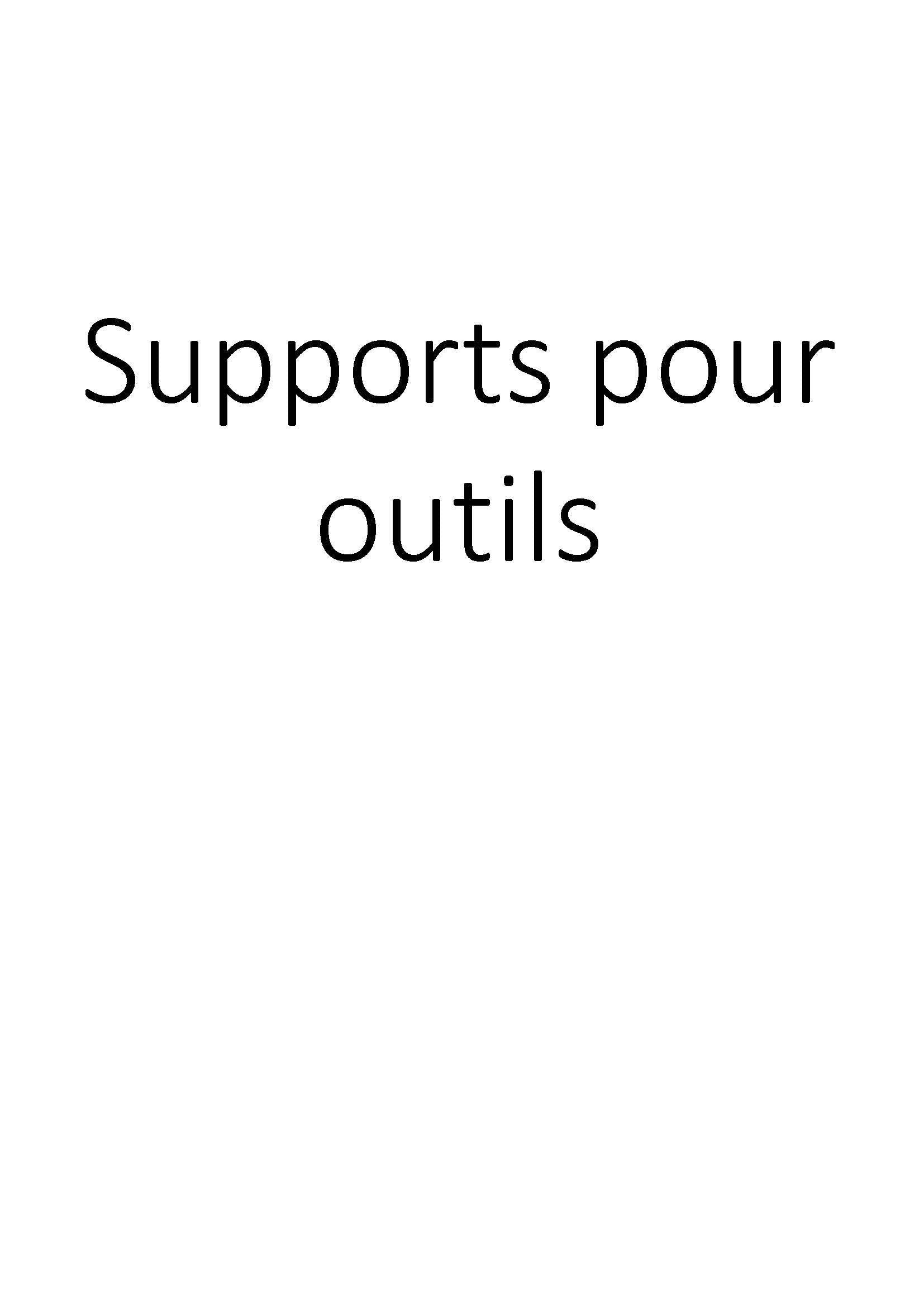 Supports pour outils clicktofournisseur.com