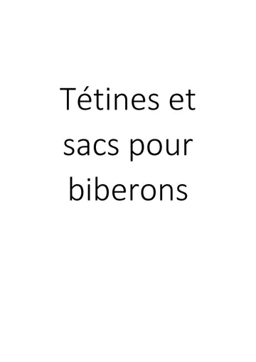 Tétines et sacs pour biberons clicktofournisseur.com