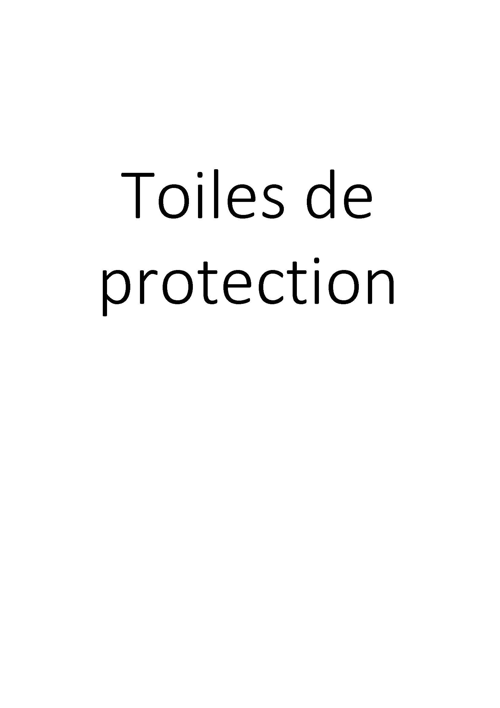 Toiles de protection clicktofournisseur.com