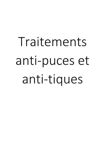 Traitements anti-puces et anti-tiques clicktofournisseur.com