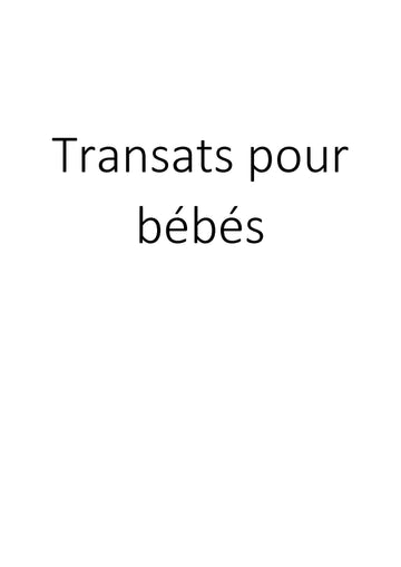 Transats pour bébés clicktofournisseur.com