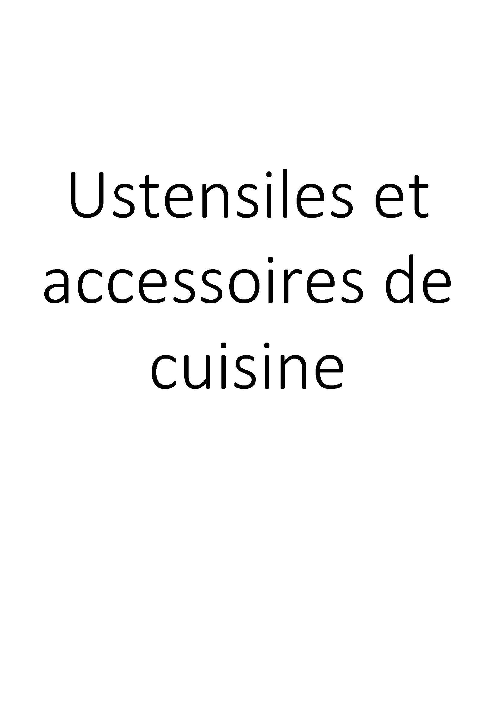 Ustensiles et accessoires de cuisine clicktofournisseur.com