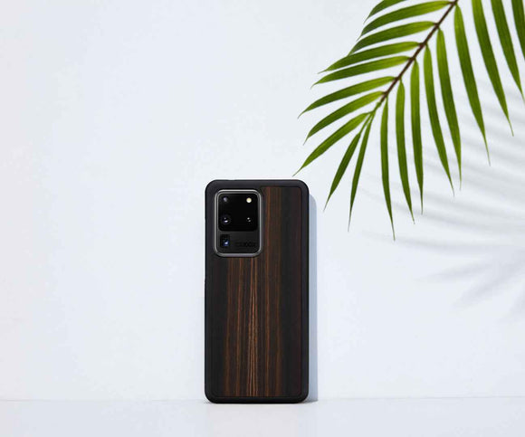 Coque MAN&WOOD pour Galaxy S20 Ultra noir ébène