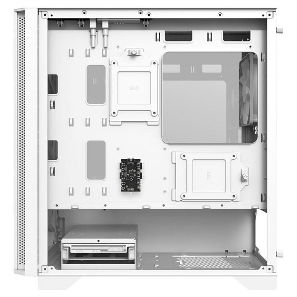 Montech AIR 100 ARGB, Micro-ATX, verre trempé - blanc