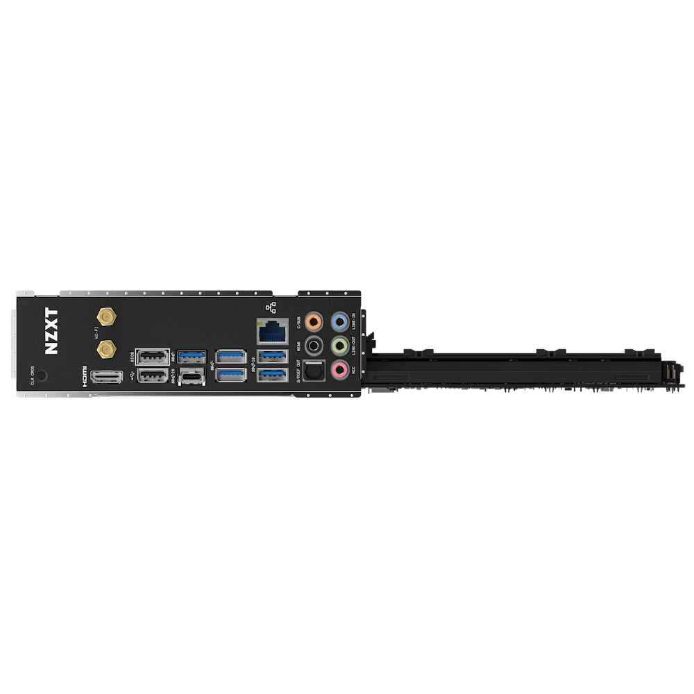 Carte mère | NZXT | Intel Z790 | LGA1700 | ATX | Mémoire DDR5 | 4 emplacements mémoire | 2 x PCI-Express 3.0 | 2 x PCI-Express 4.0 16 x | 1 x PCI-Express 5.0 16 x | 1 x M.2 | 1 x HDMI | 2 x USB 2.0 | 2 x USB 3.2 type B | 3 x USB 3.2 | 1 x USB-C | 1 x S/PD