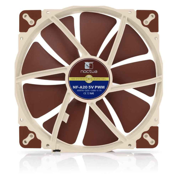 Noctua NF A20 5V PWM Computer case Fan 20 cm Beige, Red