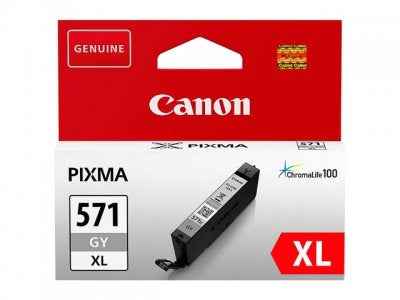 Cartouche d'encre Canon CLI-571XLGY grise (0335C001)