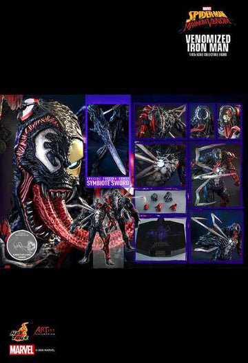 Figurine Hot Toys AC04 - Marvel Comics - Marvel's Spider-Man : Maximum Venom -Venomized Iron Man Deluxe Version