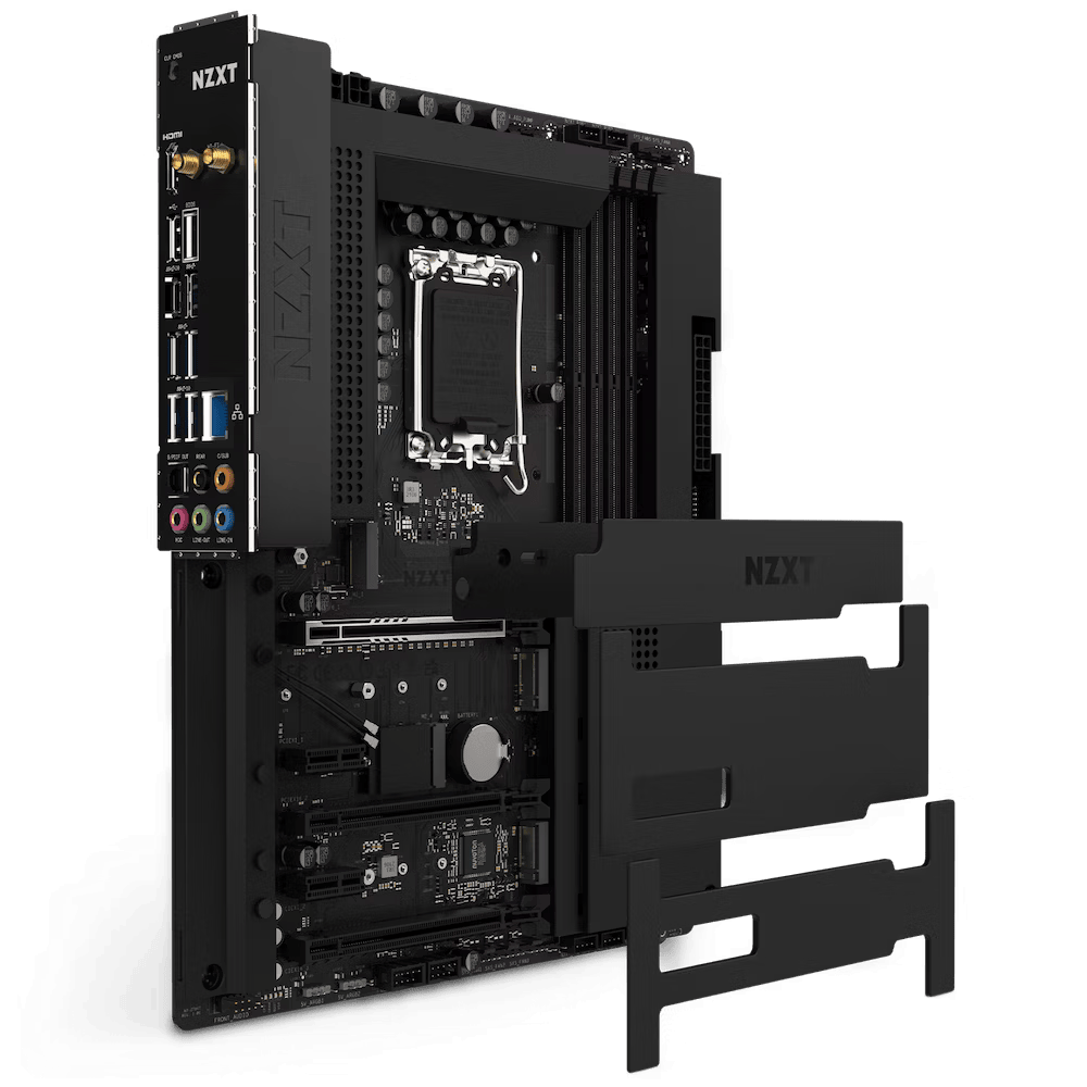 Carte mère | NZXT | Intel Z790 | LGA1700 | ATX | Mémoire DDR5 | 4 emplacements mémoire | 2 x PCI-Express 3.0 | 2 x PCI-Express 4.0 16 x | 1 x PCI-Express 5.0 16 x | 1 x M.2 | 1 x HDMI | 2 x USB 2.0 | 2 x USB 3.2 type B | 3 x USB 3.2 | 1 x USB-C | 1 x S/PDIF optique | 1 x RJ12 | 5 x port audio | N7-Z79XT-B1