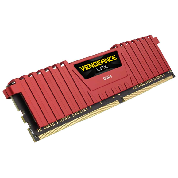 Mémoire DDR Corsair DDR4 8 Go, fréquence 2666 MHz, 1 module, dissipateur thermique, modèle « CMK8GX4M1A2666C16R »
