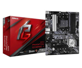 ASRock B550 Phantom Gaming 4 / AMD B550 / AM4 / 4x DDR4 DIMM / HDMI / 2x M.2 / ATX