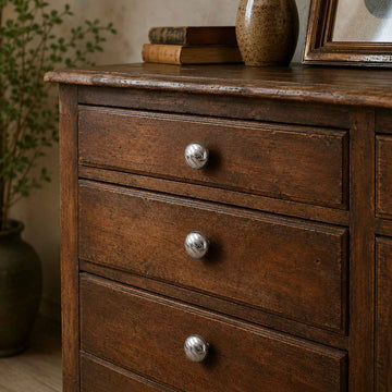Bouton de meuble ROND STRIE, Finition zamak chrome