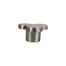 Bouton de meuble TREFLE, Finition zamak nickel mat