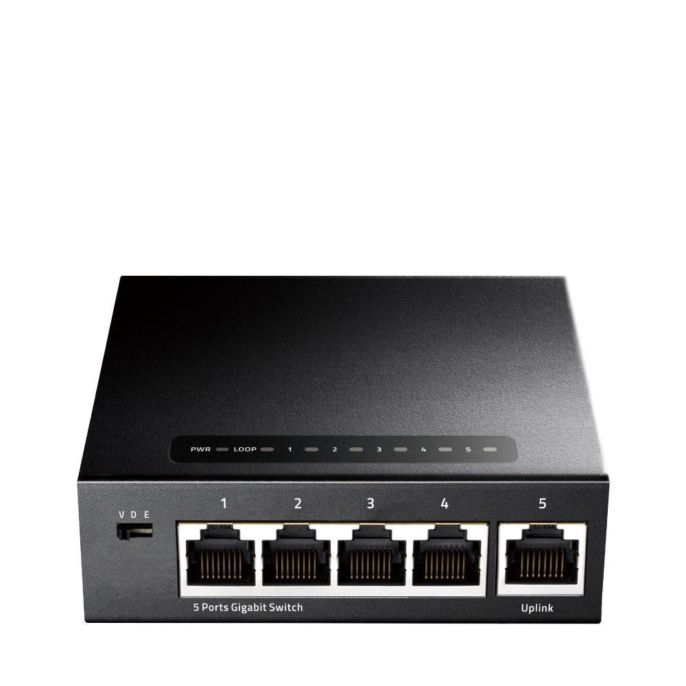 Commutateur réseau cudy gs105d gigabit ethernet 10/100/1000 noir