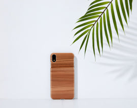 Coque pour smartphone MAN&WOOD pour iPhone XR, cappuccino blanc