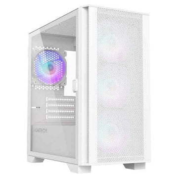 Montech AIR 100 ARGB, Micro-ATX, verre trempé - blanc