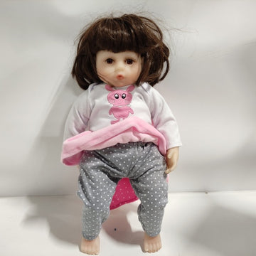 Ecost Customer Return Anyee 60 cm Reborn Baby Girl live handmade soft silicone vinyl