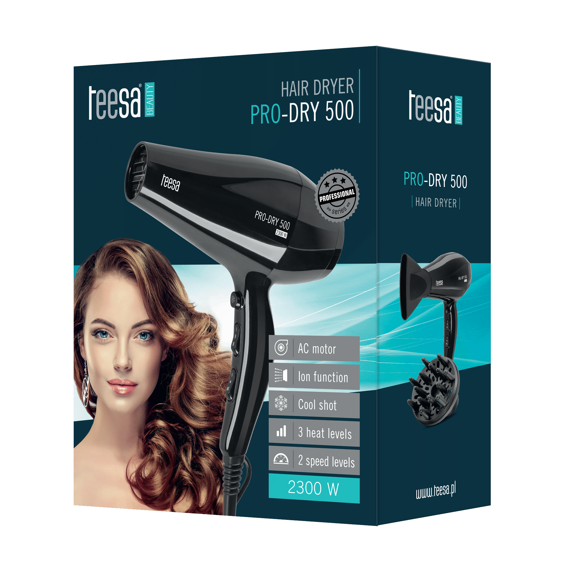 Sèche-cheveux professionnel PRO-DRY 500 AC 2300W