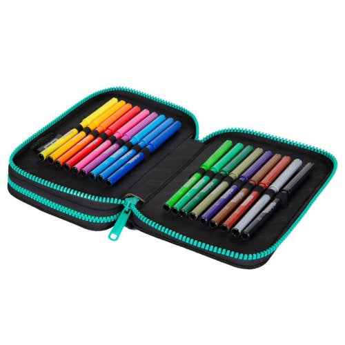 Trousse scolaire à deux étages avec équipement Coolpack Jumper 2 Milky Way