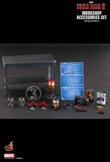 Figurine Hot Toys ACS002 - Marvel Comics - Iron Man 3 - Workshop Accessories