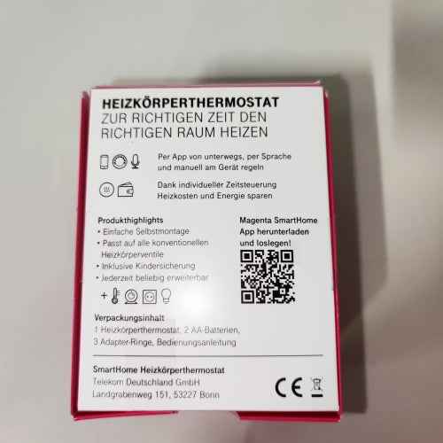 Ecost customer return Telekom Smarthome Radiator Thermostat with LCD Display White