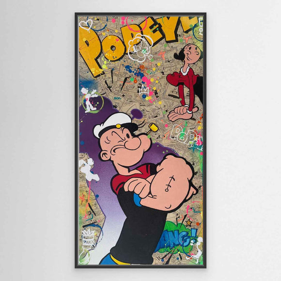 Popeye & Olive Pop Art impression de l'œuvre originale